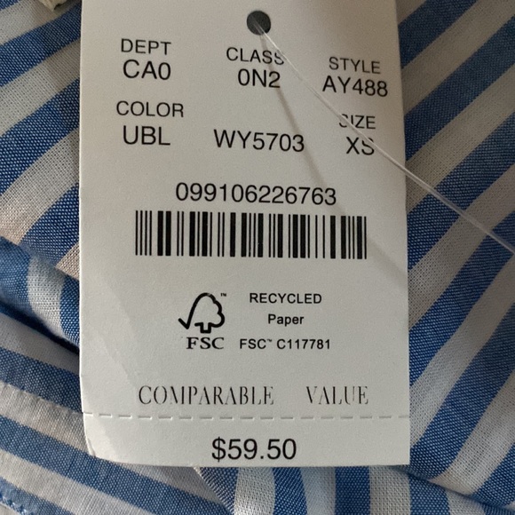NWT J. Crew Button-Up Top - Picture 5 of 5